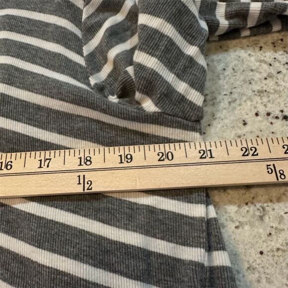 BCBGMAXAZRIA Women's Striped Open Front Cardigan Sweater Size M tall - Picture 7 of 10